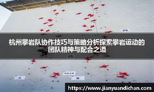 杭州攀岩队协作技巧与策略分析探索攀岩运动的团队精神与配合之道