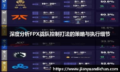 深度分析FPX战队控制打法的策略与执行细节